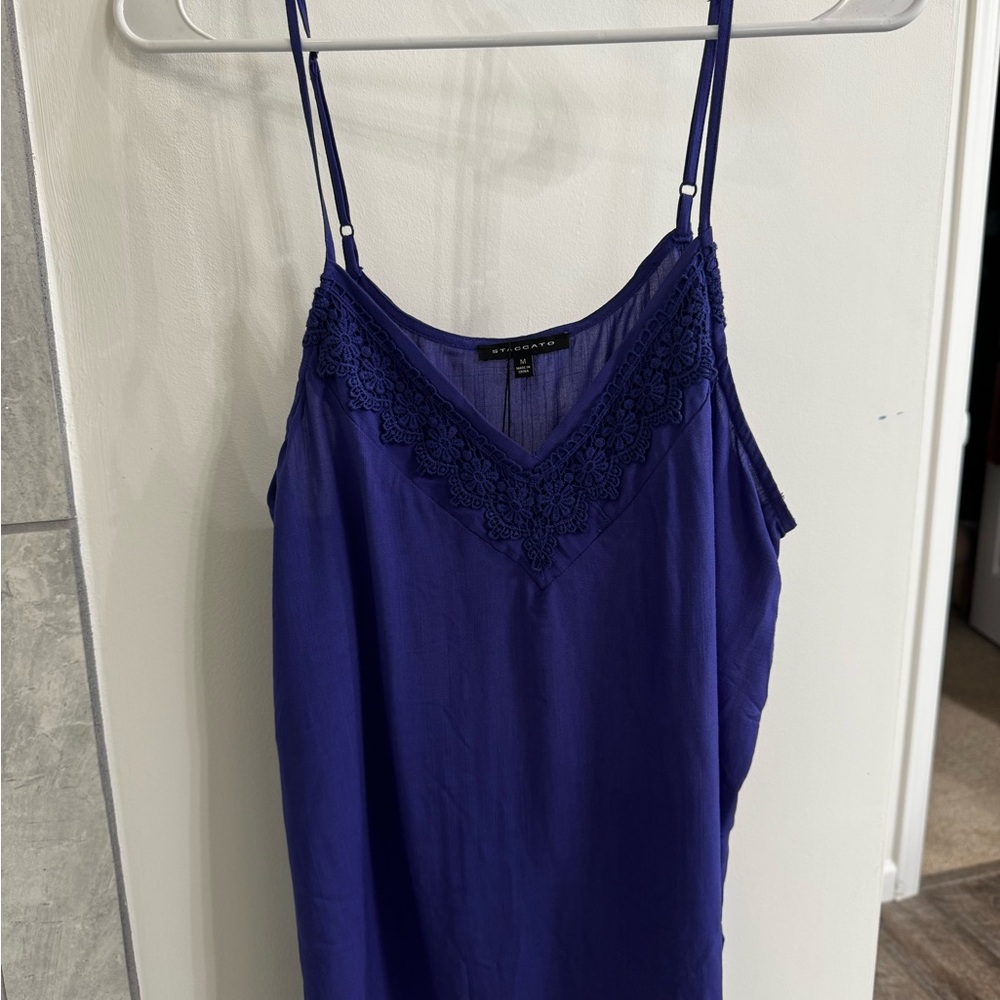 Staccato Blue Sleeveless Camisole Top
